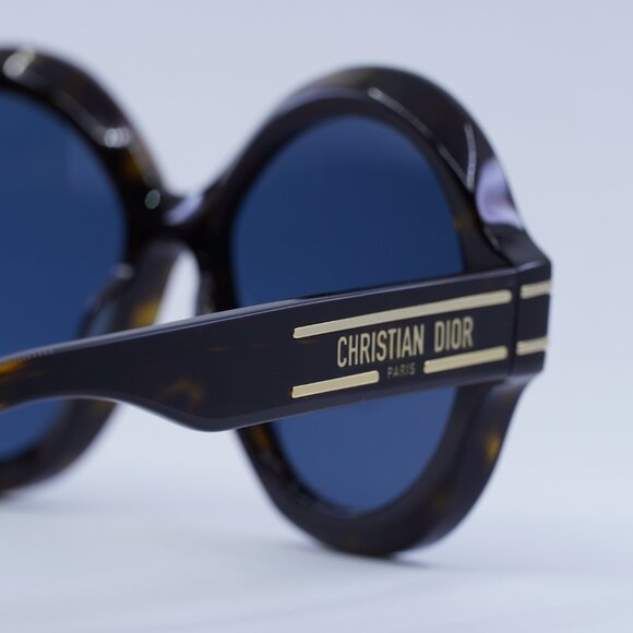 Dior DIORSIGNATURE R1U 20B0 Sunglasses Havana Frame, Blue Lenses - Lowest Price! main image 12
